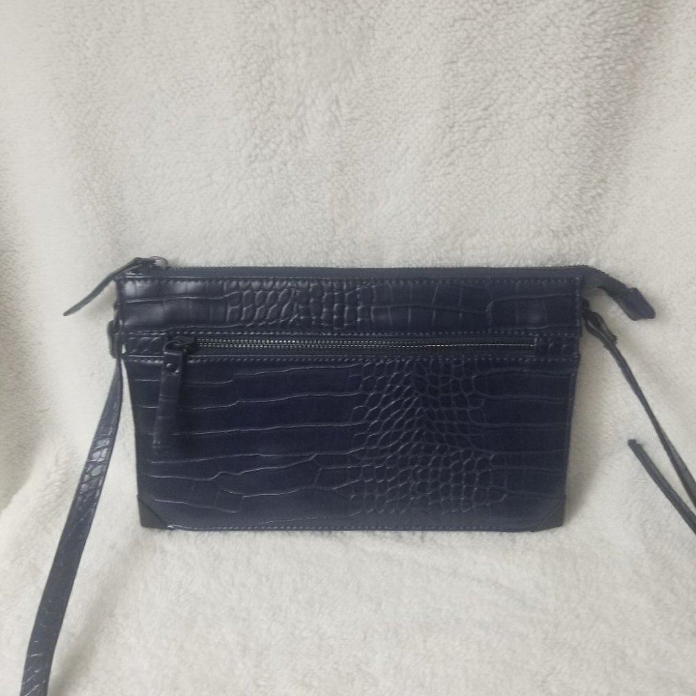 Kate & Alex vegan crock embossed crossbody